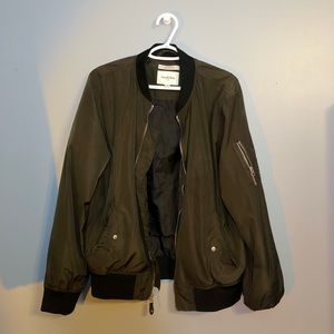 Army Green Bomber Jacket